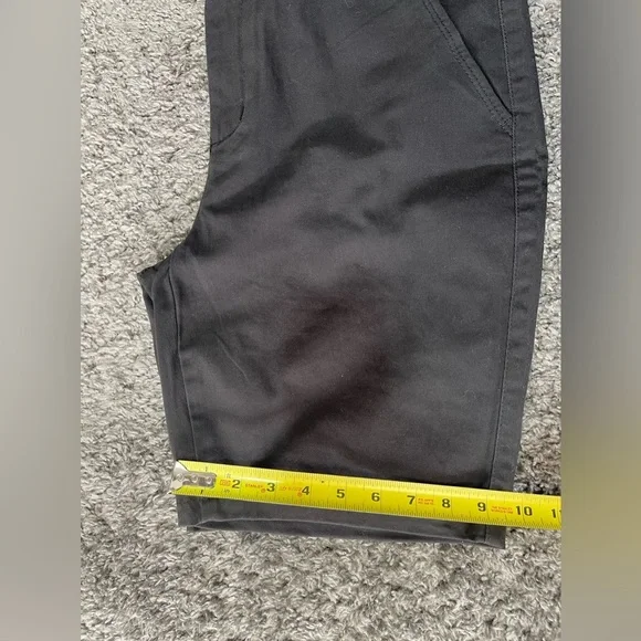 Aeropostale Black Shorts skinny cotton stretch women’s size 10 Long - Picture 12 of 13